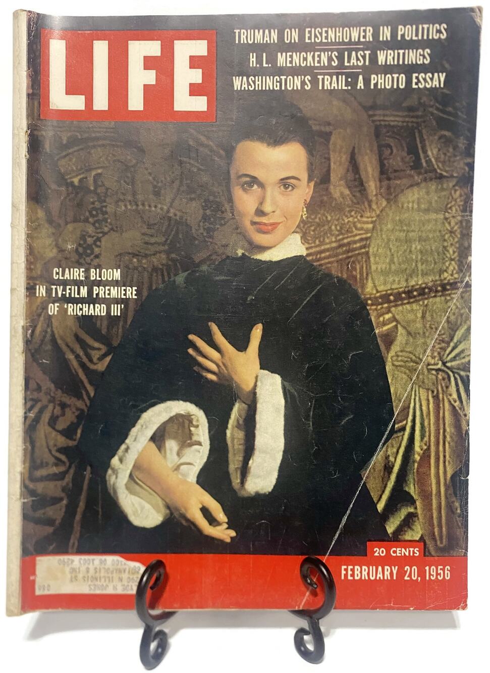 LIFE Magazine February 20 1956 Claire Bloom Cover Vintage Original